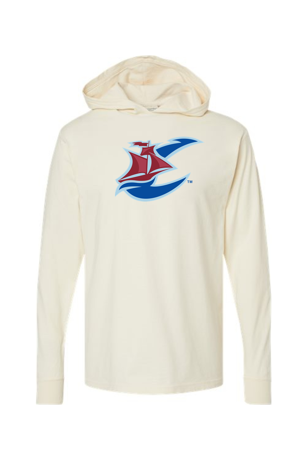 Virginia Cutters - ComfortWash by Hanes Garment-Dyed Jersey Hooded Long Sleeve T-Shirt