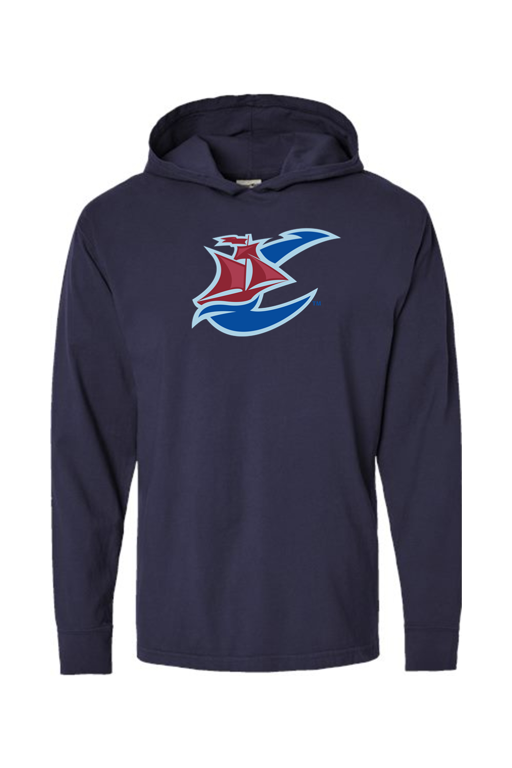 Virginia Cutters - ComfortWash by Hanes Garment-Dyed Jersey Hooded Long Sleeve T-Shirt