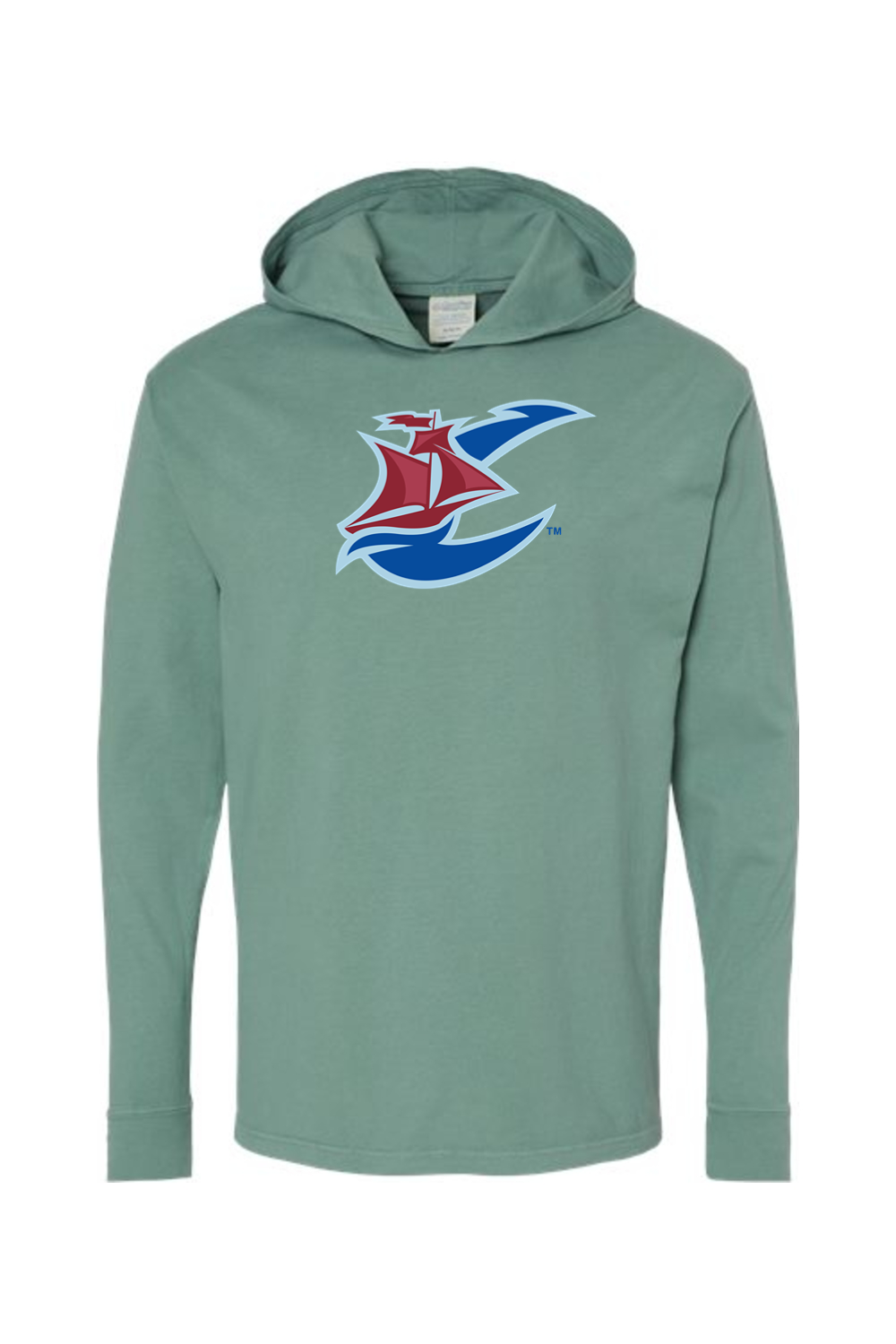 Virginia Cutters - ComfortWash by Hanes Garment-Dyed Jersey Hooded Long Sleeve T-Shirt