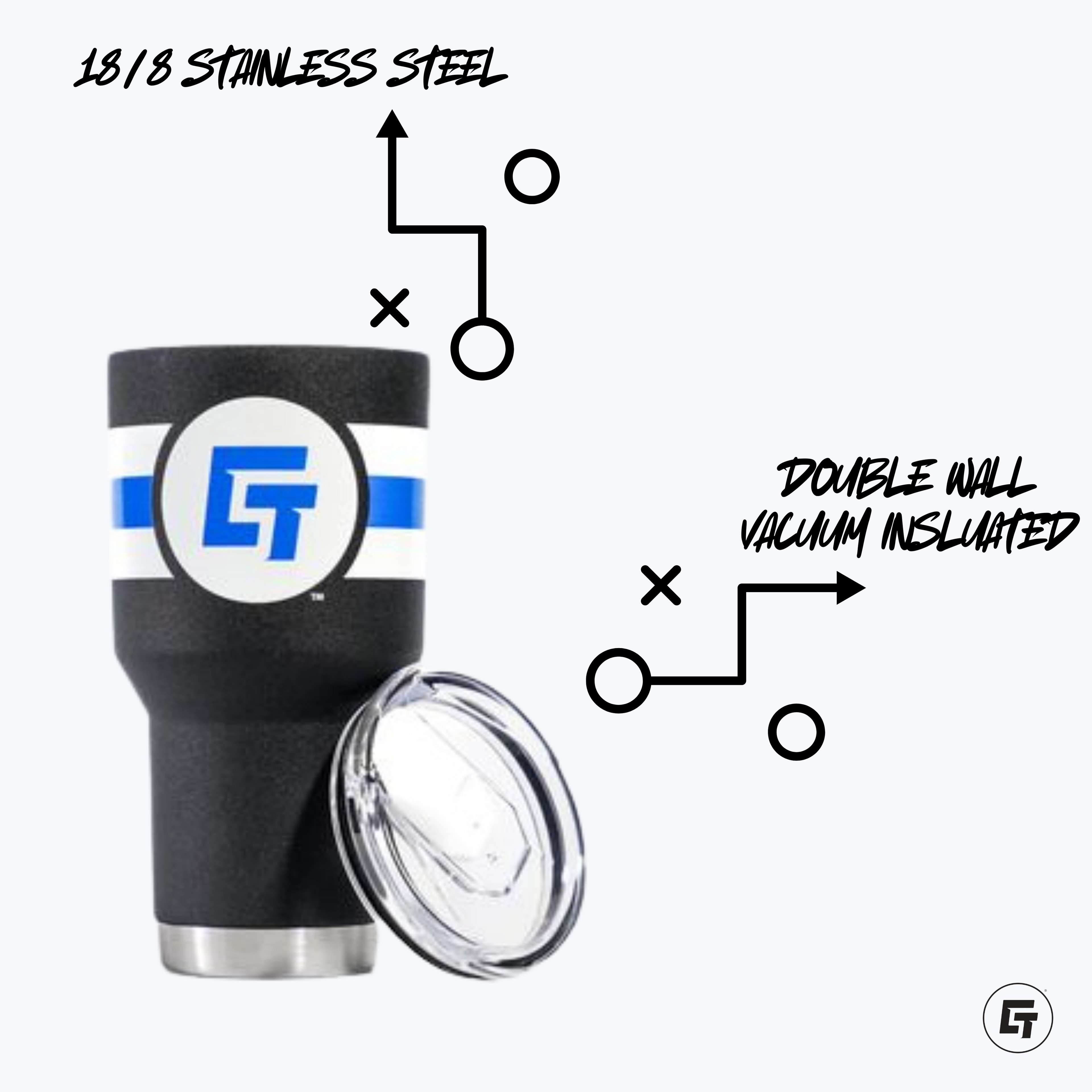 Virginia Cutters - 30oz Maroon Tumbler